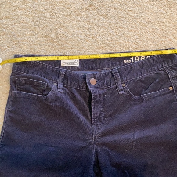 Gap navy corduroy real straight pants. - Picture 4 of 7